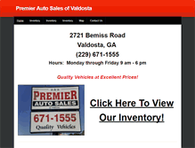 Tablet Screenshot of premierautosalesvaldosta.com